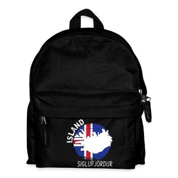 Siglufjördur - Kinder Rucksack - Schwarz - Vorne