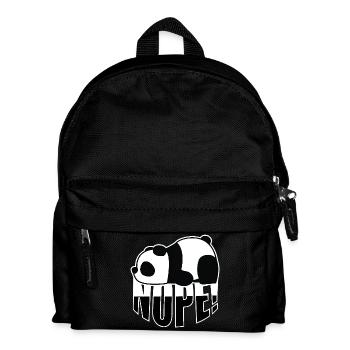 Panda Nope - Kids' Backpack - black - Front