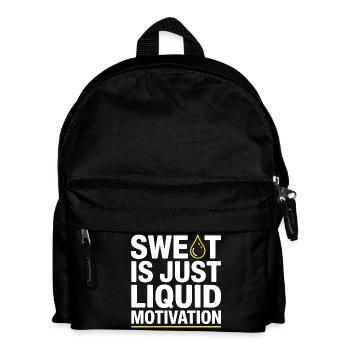 Sweat Is Just Liquid Motivation – Gym Saying - Kids' Backpack - black - Front