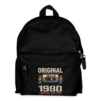 March 1980 Vintage March 1980 - Kids' Backpack - black - Front