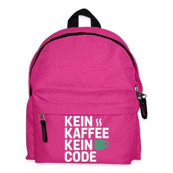 No Coffee No Code Programmer Computer Scientist - Kids' Backpack - fuchsia - Front