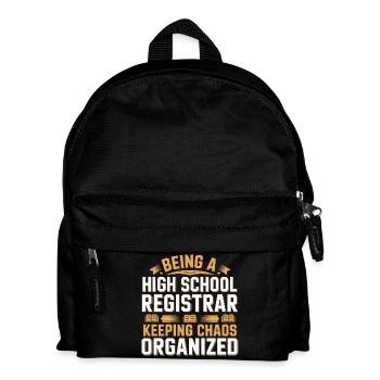 Secrétaire drôle d’école Travail administratif de l’administration scolaire - Sac à dos Enfant - noir - Devant