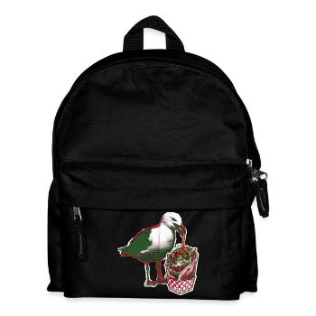 Mouette kebab - Sac à dos Enfant - noir - Devant