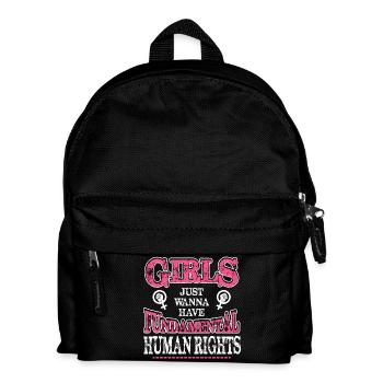 Fundamental Rights Feminist Tee - Kids' Backpack - black - Front