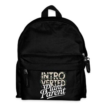 Parent de plante introverti - Sac à dos Enfant - noir - Devant