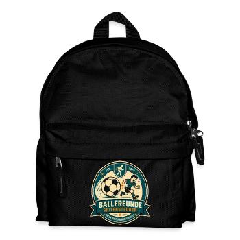 Ballfreunde Seitenstecher - Kinder Rucksack - Schwarz - Vorne