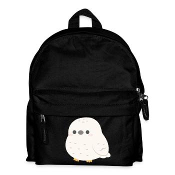 Snowy Owl Cozy Charm - Kids' Backpack - black - Front