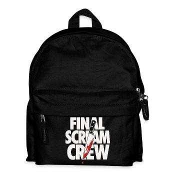 Final Scream Club Horror Design - Kids' Backpack - black - Front
