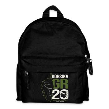 GR20 Finisher Korsika Trekking Wanderung - Kinder Rucksack - Schwarz - Vorne