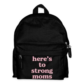 Conception typographique Strong Mothers - Sac à dos Enfant - noir - Devant