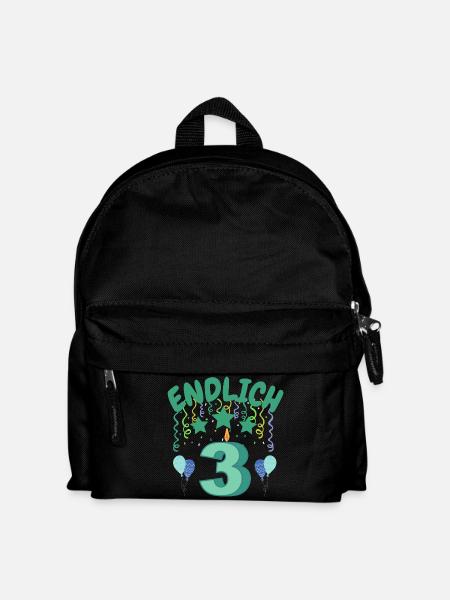Endlich 3 - Kinder Rucksack - Schwarz