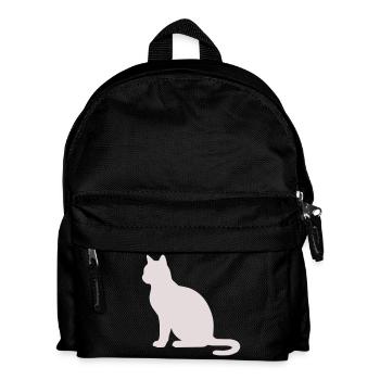 Silhouette de chat pastel - Sac à dos Enfant - noir - Devant