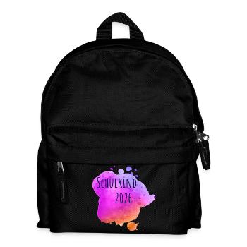 Schulkind 2026 - Kinder Rucksack - Schwarz - Vorne