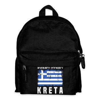 Crete Coordinates - Kids' Backpack - black - Front