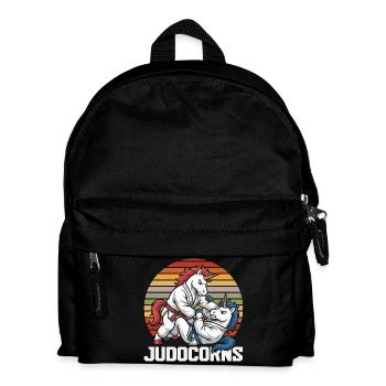 Judocorns Unicorn Judo Martial Arts Retro - Kids' Backpack - black - Front