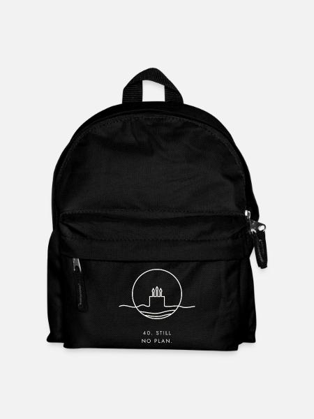 40. Geburtstagsgeschenk – 40. Immer noch kein Plan. - Kinder Rucksack - Schwarz