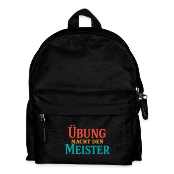 Practice forging the Master - Kids' Backpack - black - Front
