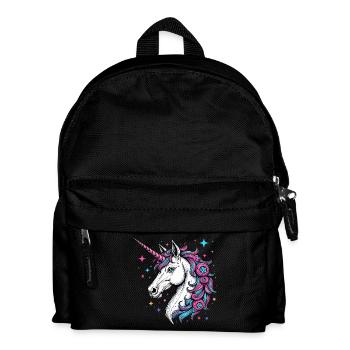 Zauberhaftes Einhorn 01 - Kinder Rucksack - Schwarz - Vorne