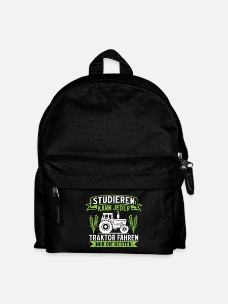 Studieren kann jeder Traktor fahren nur die besten - Kinder Rucksack - Schwarz
