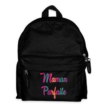 PERFEKTE MAMA - Kinder Rucksack - Schwarz - Vorne