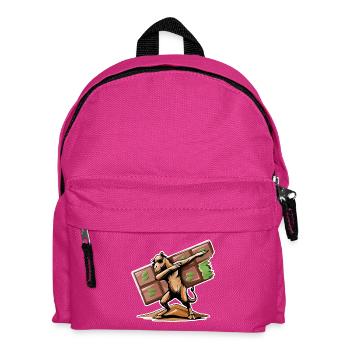 Dabbing Dromedary & Dubai Chocolate - Kids' Backpack - fuchsia - Front