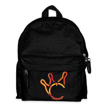 drei Kegel und eine Kugel - Kinder Rucksack - Schwarz - Vorne