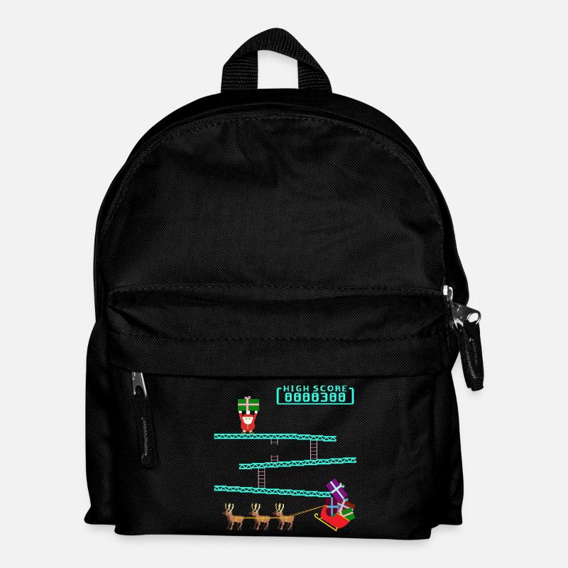 Santa Kong - Kinder Rucksack - Schwarz