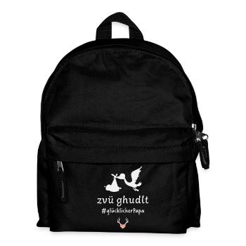 Zvü ghudlt - Kinder Rucksack - Schwarz - Vorne