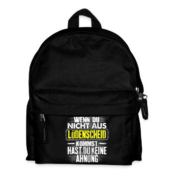 LÜDENSCHEID - Ahnung - Kinder Rucksack - Schwarz - Vorne
