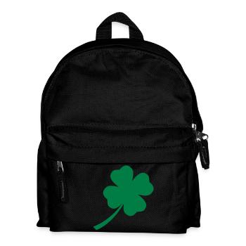 kleeblatt - Kinder Rucksack - Schwarz - Vorne