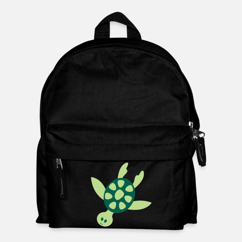 Tortue de mer colorée - Sac à dos Enfant - noir