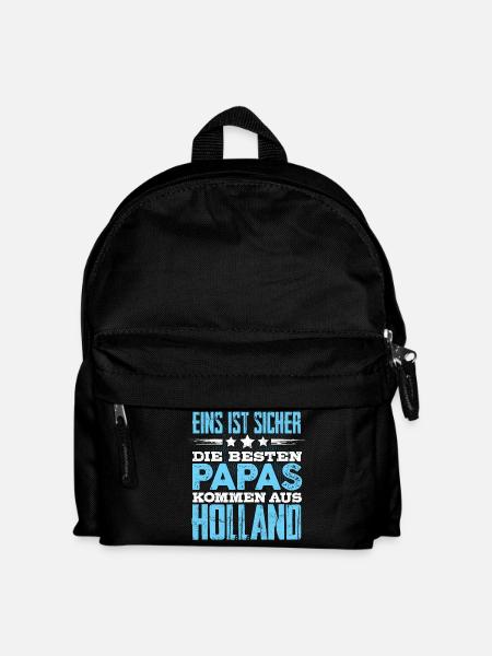 HOLLAND - papa - Kinder Rucksack - Schwarz