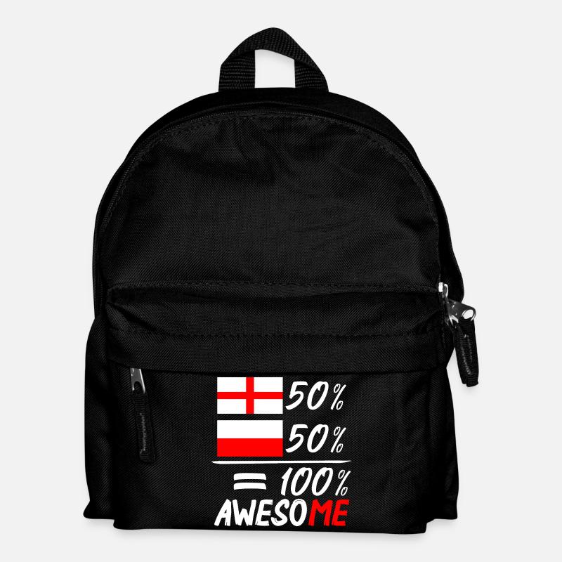 Half english Half Polish - Kids' Backpack - black