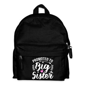 Promoted To Big Sister - Kids' Backpack - black - Front