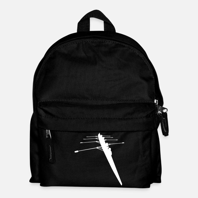 Ruderer - 4er Ruderboot - Kinder Rucksack - Schwarz