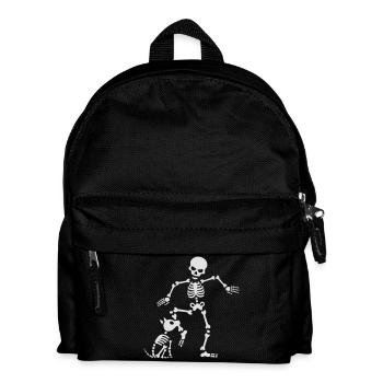 Dog like bones skeleton - Sac à dos Enfant - noir - Devant