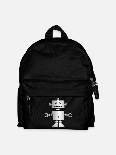 Roboter - Kinder Rucksack - Schwarz