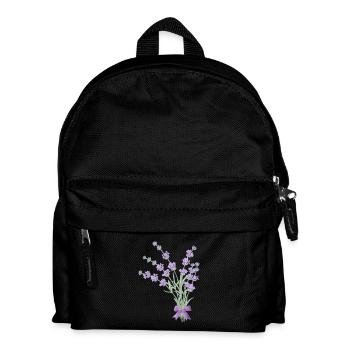 Bouquet de lavande - Sac à dos Enfant - noir - Devant