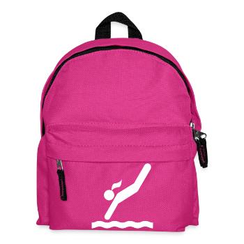 Tower jumping - Kids' Backpack - fuchsia - Front