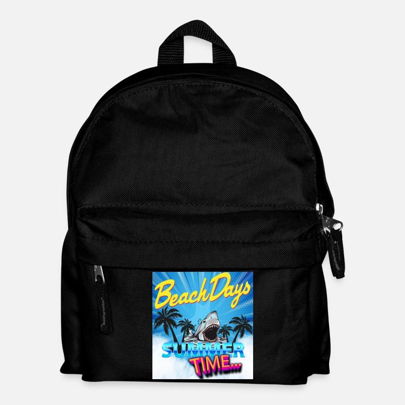 Sommerzeit - Kinder Rucksack - Schwarz