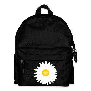 Blume weiß weiße Blumen Geschenk Muttertag Mutter - Kinder Rucksack - Schwarz - Vorne