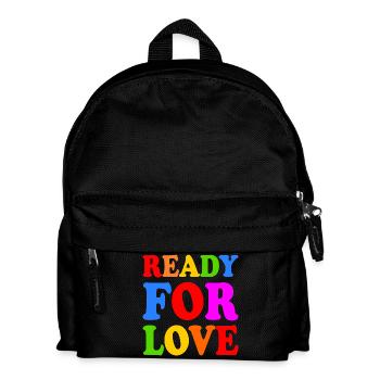 Ready for love - Kinder Rucksack - Schwarz - Vorne
