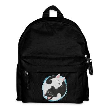 Jing Jang Katzen - Kinder Rucksack - Schwarz - Vorne