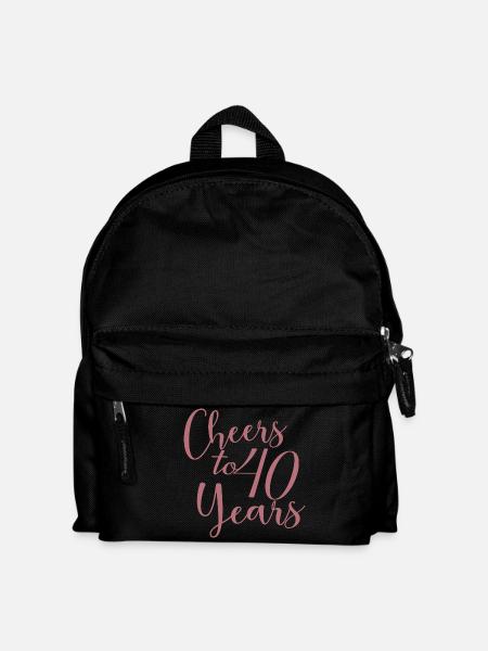 Prost auf 40 Jahre 40-jähriges Jubiläum - Kinder Rucksack - Schwarz
