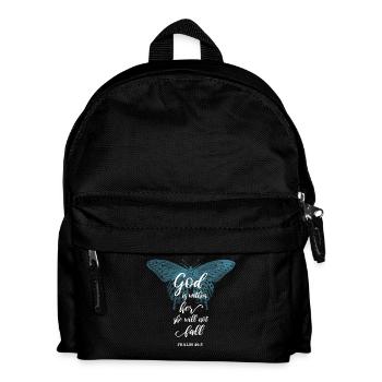 Bibelvers Christlich Religiöser Spruch - Kinder Rucksack - Schwarz - Vorne