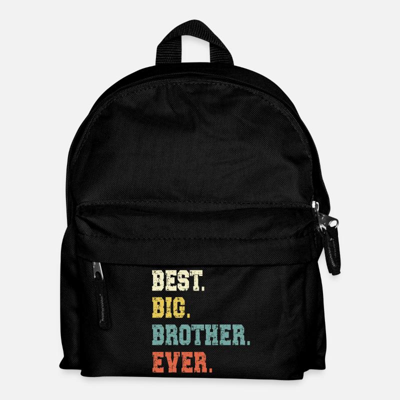 Grosser Bruder - Kinder Rucksack - Schwarz