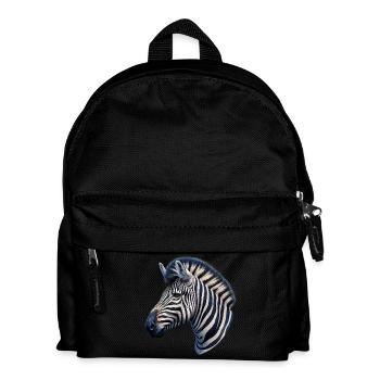 Zebra - Kinder Rucksack - Schwarz - Vorne