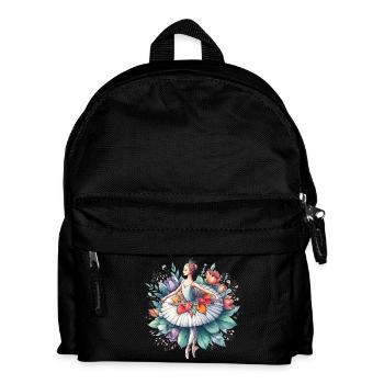 Balletttänzerin mit Tutu - Kinder Rucksack - Schwarz - Vorne