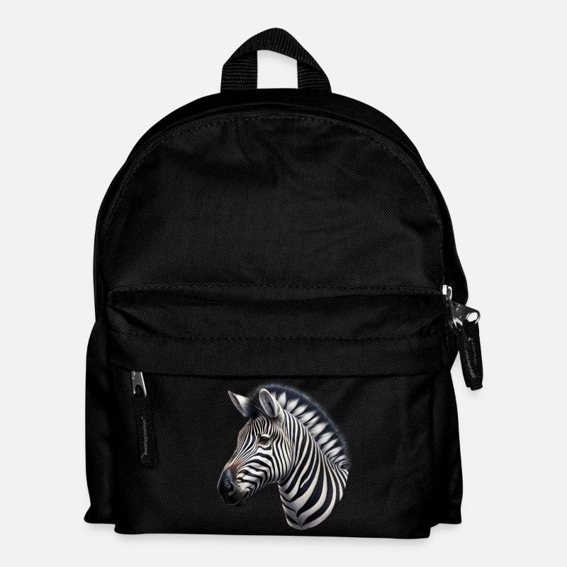 Zebra - Kinder Rucksack - Schwarz