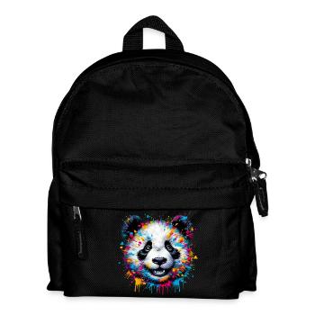 Panda - Kinder Rucksack - Schwarz - Vorne